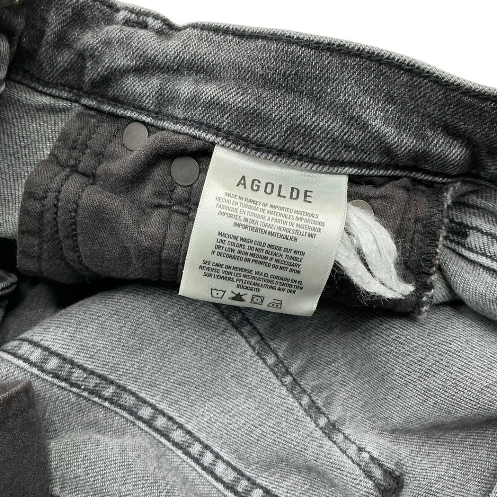 Agolde Pinch Waist Skinny High Waist in Grey Jeans Denim